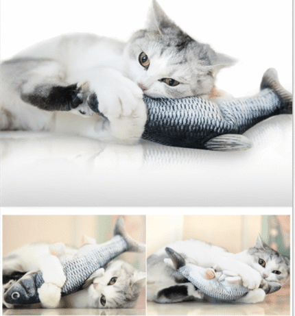 JUGUETE PEZ ELECTRICO INTERACTIVO PARA GATOS