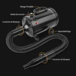 SECADORA DE PELO DE ALTA POTENCIA Y BAJO RUIDO PARA PERROS GRANDES 2800W - Imagen 4