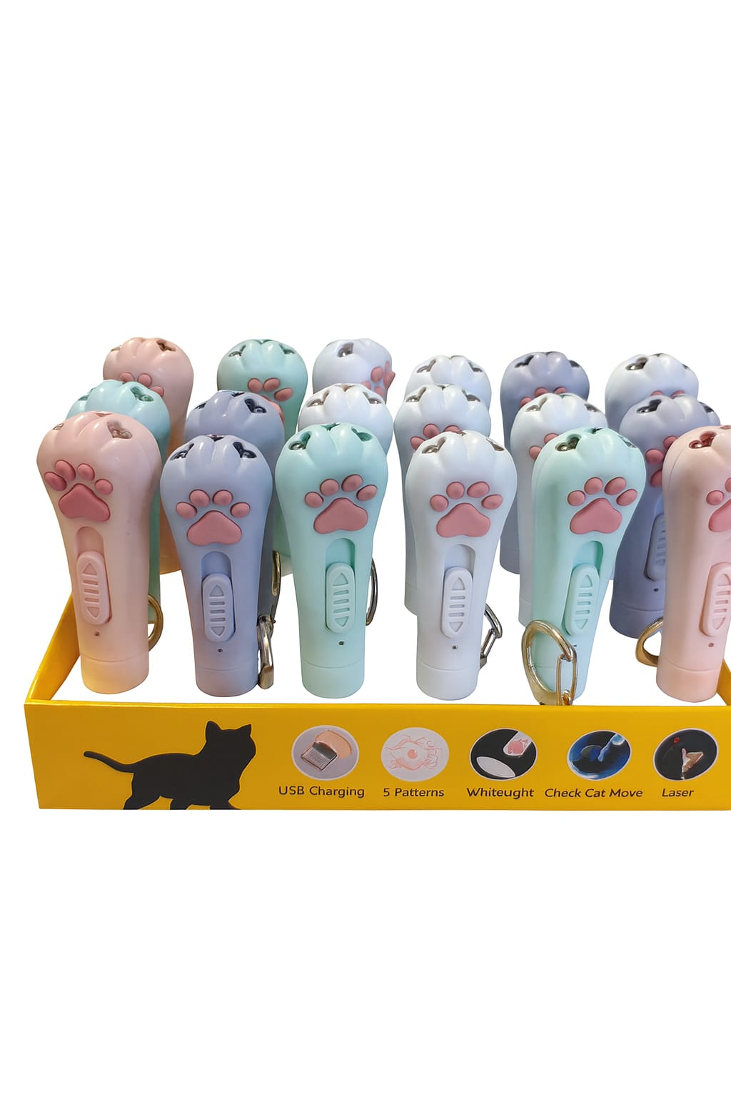 PUNTERO 2492 JUGUETE PUNTERO LASER RECARGABLE 7 EN 1 (600) 2492 - Imagen 1