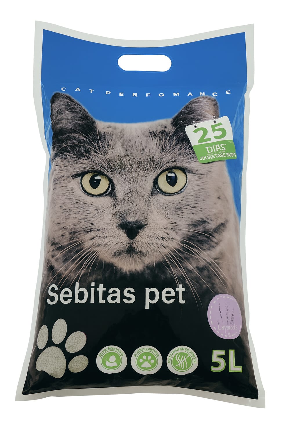 sebitas 4 kilos ARENA DE GATO AGLUTINANTE SEBITAS PET PREMIUM 4KG - Imagen 1