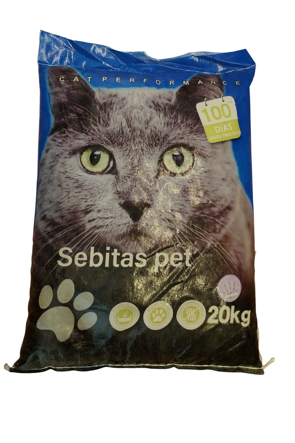 sebitas pet 20 kilos ARENA DE GATO AGLUTINANTE SEBITAS PET PREMIUM 20KG - Imagen 1