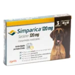 SIMPARICA MASTICABLE 120MG 40.1-60 KG (3 COMP)
