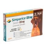 SIMPARICA MASTICABLE 120MG 40.1-60 KG (1 COMP)