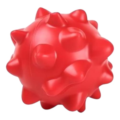 PELOTA GRANDE CON PUNTAS R0908 JUGUETE DE PERRO STRONG TIPO PELOTA PEQUEÑO CON PUNTAS - Imagen 1