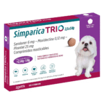 SIMPARICA TRIO 2,5-5 KG 1 COMPRIMIDO