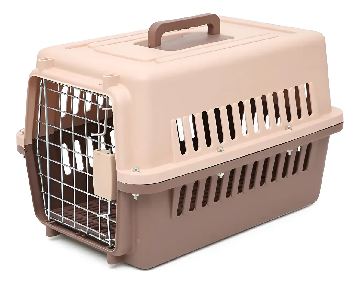 D_NQ_NP_2X_607965-MLC89382299385_082025-F-jaula-transporte-para-mascotas-caja-canil-perrosgatos-m Canil Transportador Pet Secure 48x31x31cm Colores - Imagen 1
