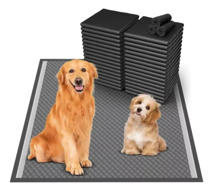 Sabanillas Para Mascotas Carbón 25uni Elimina Olores 60x90cm Negro