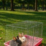 Jaula Conejera BunnyHome Deluxe – Amplia, Segura y Ventilada Para Conejos M: 51X33X20