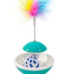 Juguete Gato Con Plumas