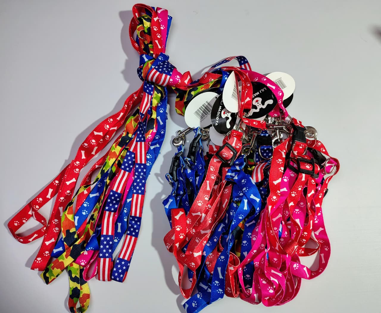 set de arnes economico Set De 12 Arnés Para Mascotas Ajustable y Resistente - Imagen 1