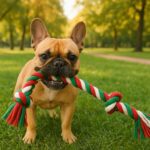 Juguete Perro Cuerda Navideña para tirar y morder